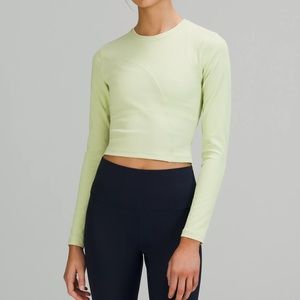 Lululemon Ribbed Open-back Long Sleeve Crop